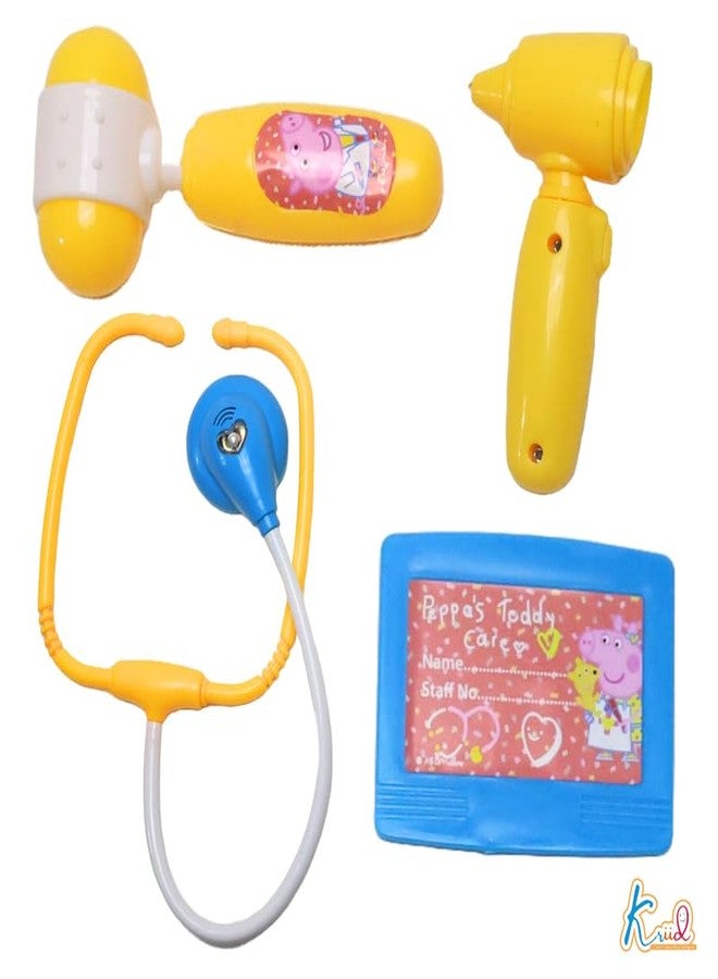 Kriiddaank Peppa Pig Doctor Set with Stethoscope, Pig Doctor Set & Medical Kit for Kids | Fun & Educational Toy for Kids | Safe, Engaging & Interactive Play - Image 3